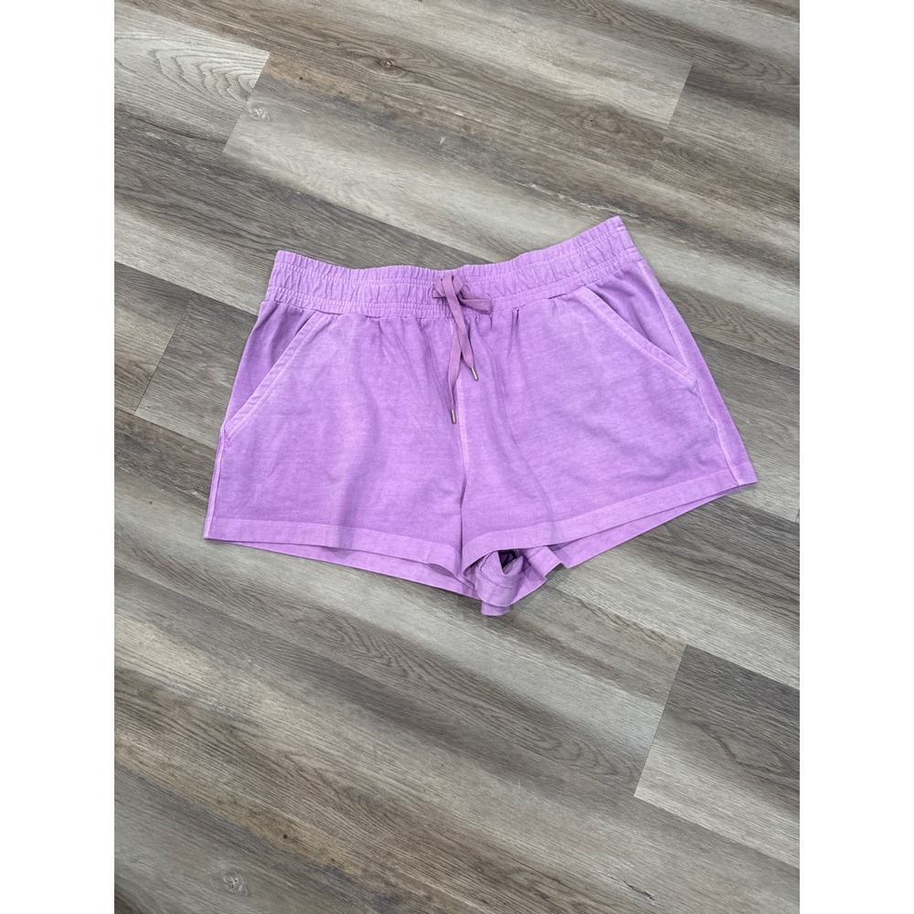 CALIA Journey Collection Purple High-Rise Cotton Shorts XXL NWT